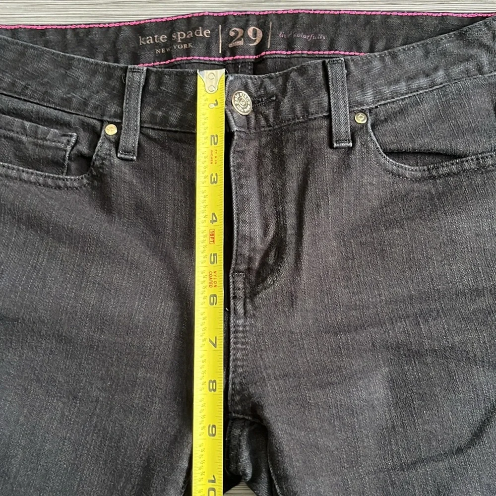 Kate Spade Women's Broome Street Black Mid Rise Jeans Sz‎ 29 Stretch